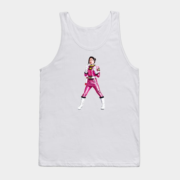 Pink Turbo Power Ranger Tank Top by BigMike